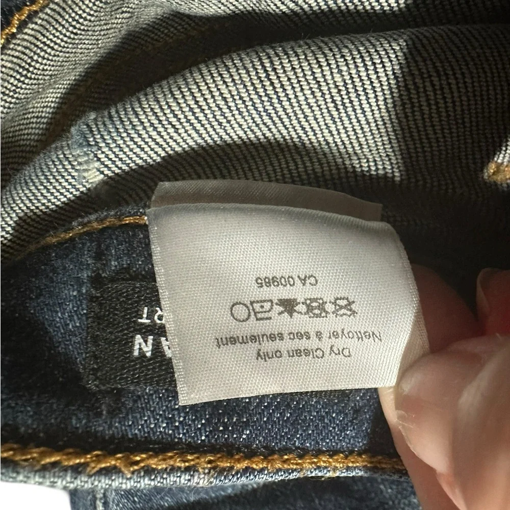 Veronica Beard Zynan 9.5” Cargo Stripe Waist Denim Shorts Allure CutSize 29 EUC - Picture 5 of 13